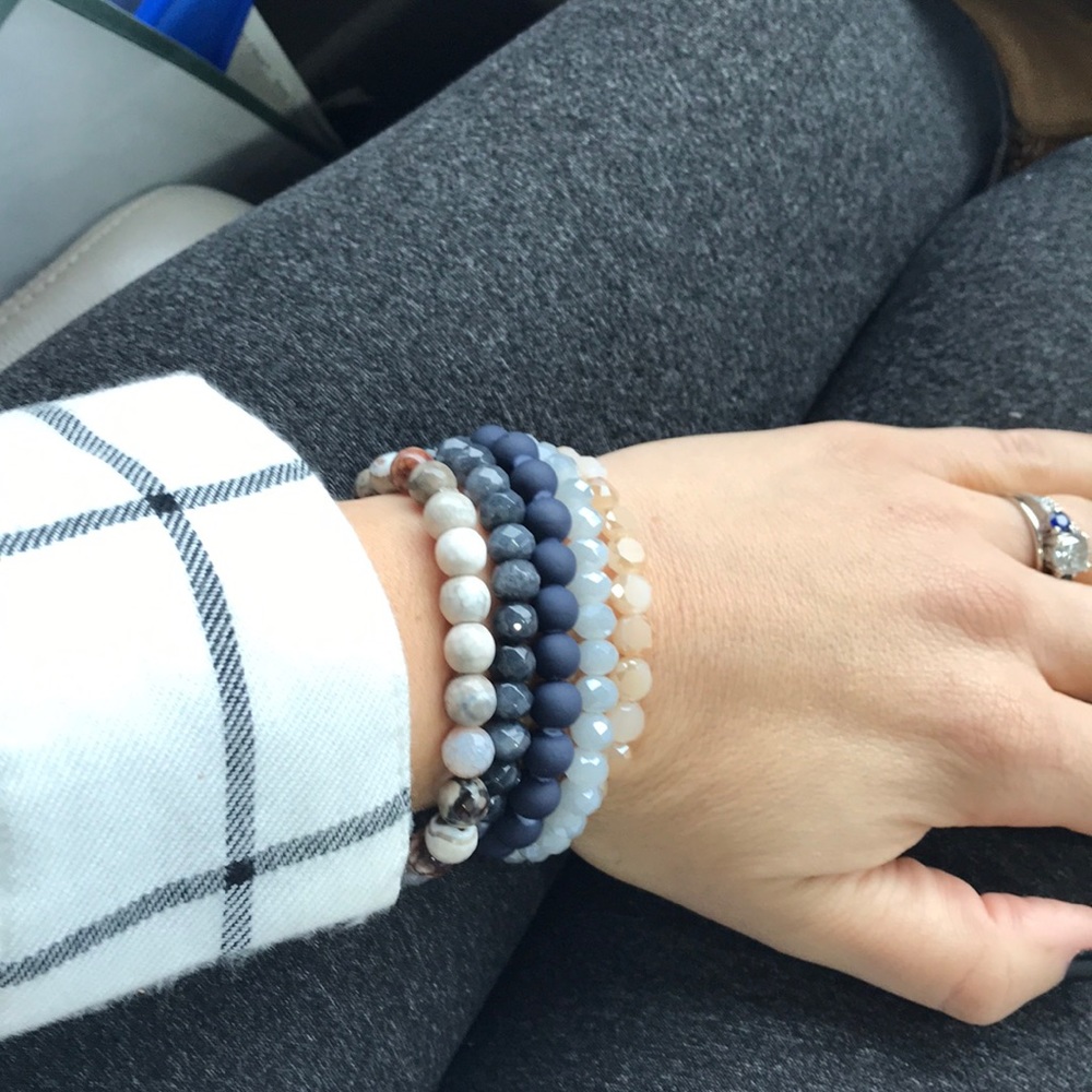 Handmade BoHo stack bracelets - Picture 5 of 8